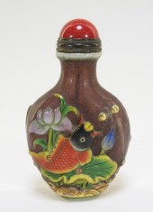 CHINESE GILT ENAMEL OVERLAY SN