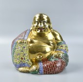 CHINESE GILT FAMILLE ROSE BUDD