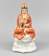 CHINESE GILT IRON RED PORCELAI