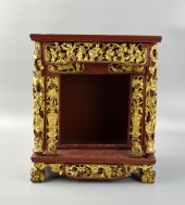 CHINESE GILT LACQUER NICHE FOR