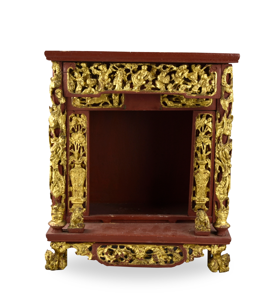 CHINESE GILT LACQUER NICHE FOR