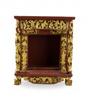 CHINESE GILT LACQUER NICHE FOR