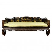 CHINESE GILT-LACQUERED DAYBED