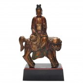 CHINESE GILT LACQUERED FIGURE