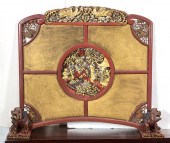 CHINESE GILT LACQUERED FLOOR S