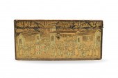 CHINESE GILT LACQUERED PEWTER