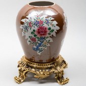 CHINESE GILT-METAL-MOUNTED CAF