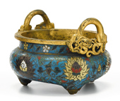 Chinese gilt-metal mounted