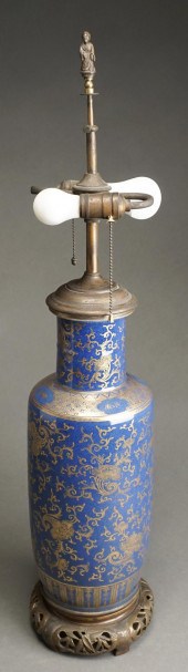 CHINESE GILT PEONY DECORATED S