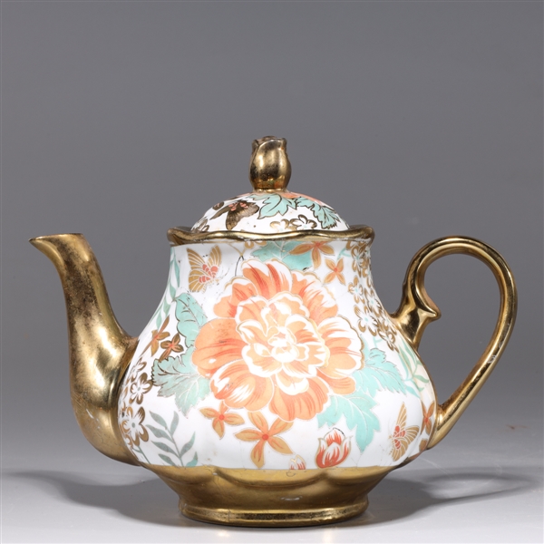 Chinese gilt porcelain teapot