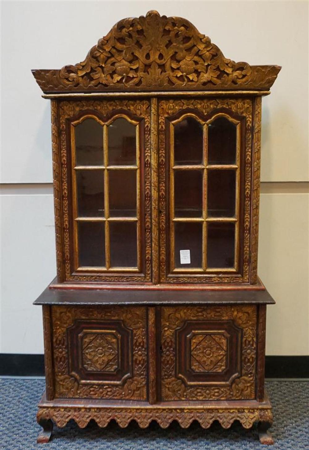CHINESE GILT RED LACQUER