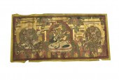 CHINESE GILT TANGKA PAINTING O