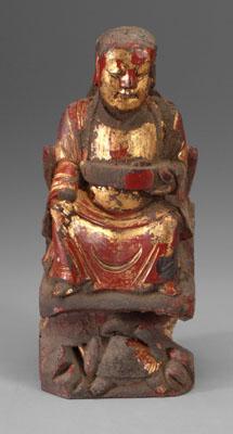 Chinese gilt wood carving, figure