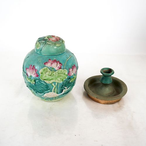CHINESE GINGER JAR & CERAMIC