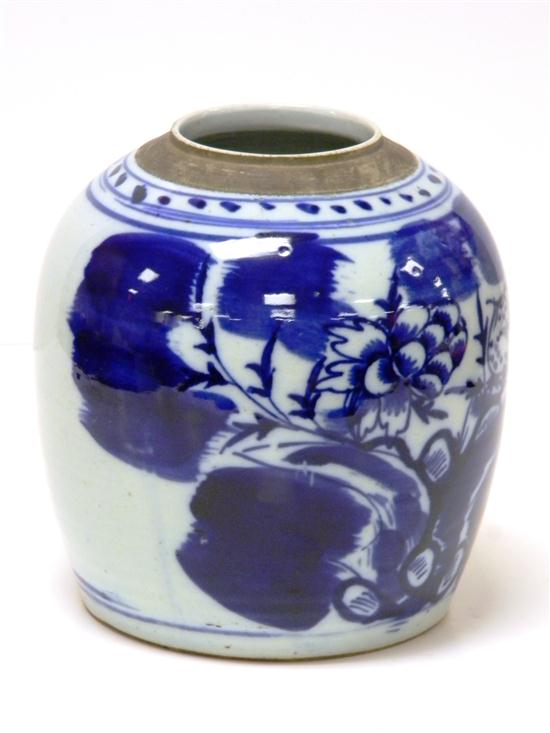 Chinese ginger jar  large floral
