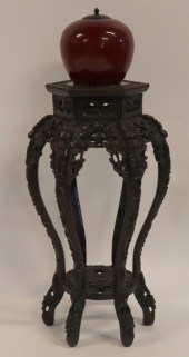 CHINESE GINGER JAR WITH A MARB