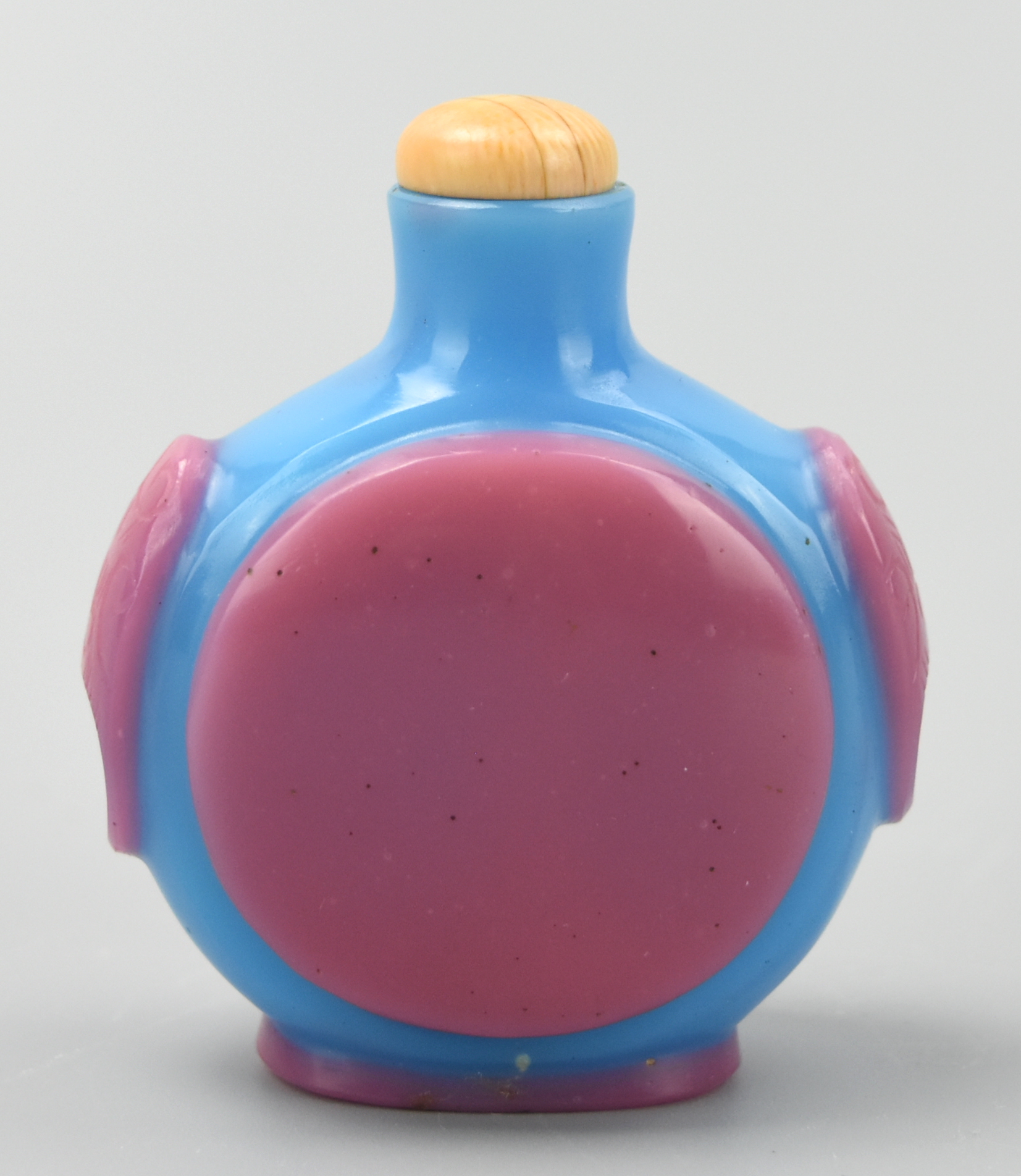 CHINESE GLASS PURPLE& BLUE SNUFF