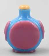 CHINESE GLASS PURPLE& BLUE SNU
