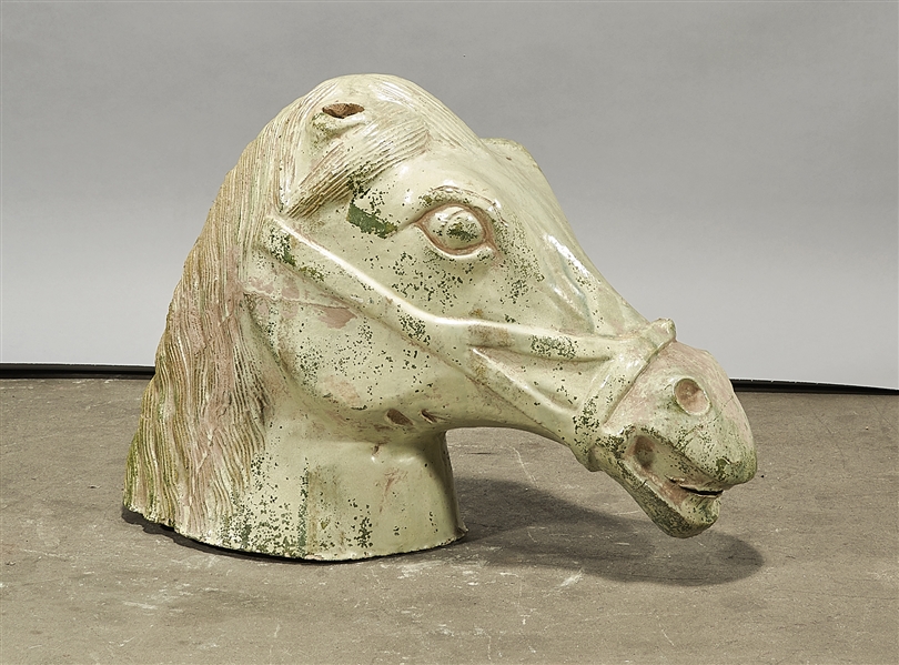 Chinese glazed ceramic figure of
