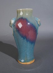 CHINESE GLAZED CERAMIC TWO HAN