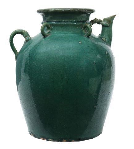 CHINESE GLAZED EARTHENWARE WINE