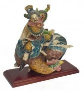 CHINESE GLAZED POTTERY FIGURAL