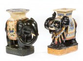 CHINESE GLAZED POTTERY GARDEN