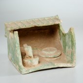CHINESE GLAZED POTTERY HOUSE O