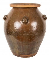 CHINESE GLAZED POTTERY URNChin