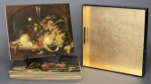 CHINESE GOLD LEAF LACQUER TRAY