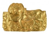 CHINESE GOLD RAM PLAQUEZhou dy