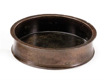 Chinese gold-splash bronze brush