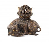 CHINESE GOLD SPLASH BRONZE FIG