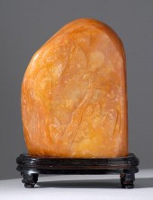 CHINESE GOLDEN YELLOW SOAPSTON