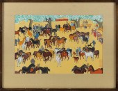 CHINESE GOUACHE PAINTING ON PA