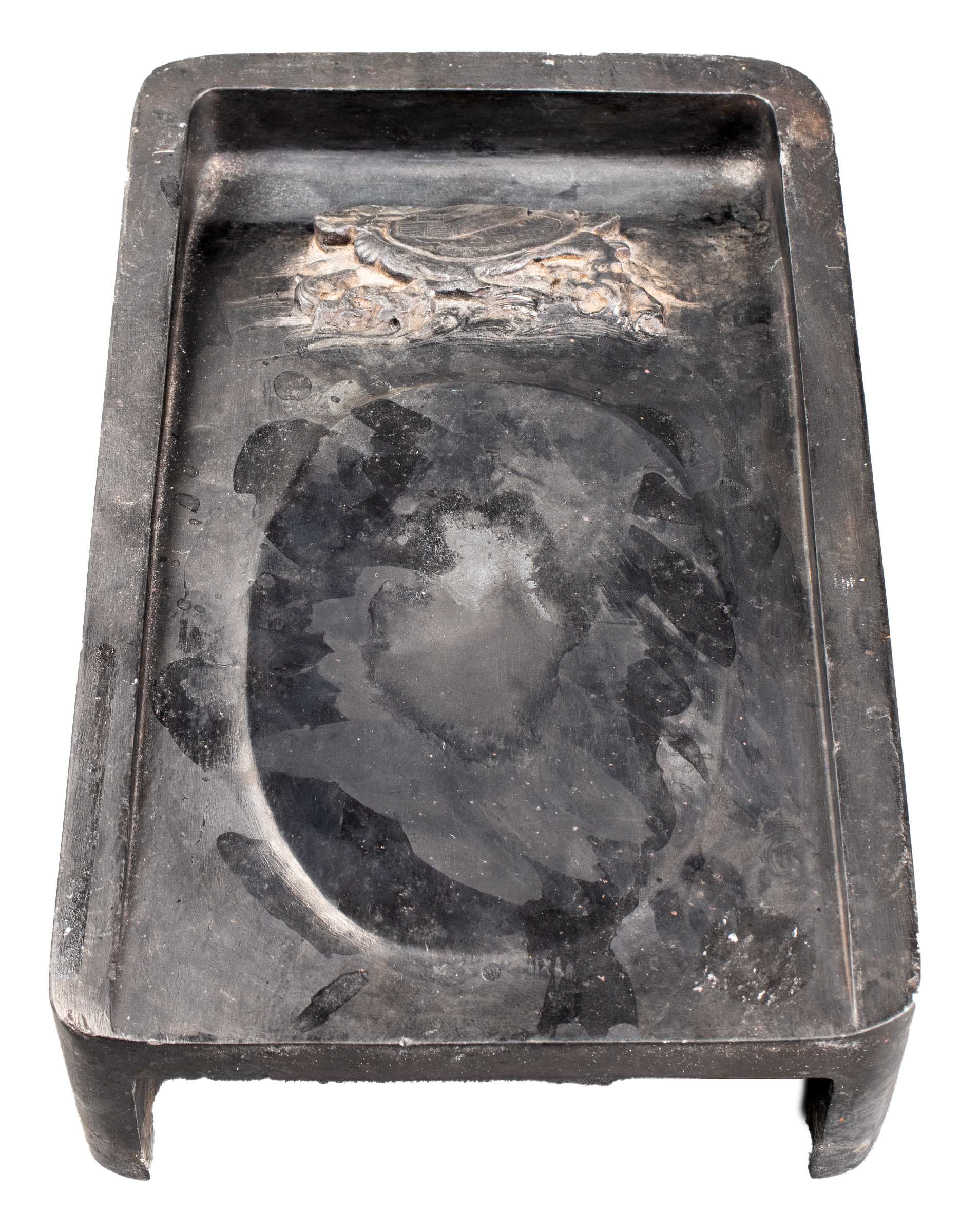 CHINESE GRAY DUAN INKSTONE WITH