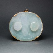 CHINESE GREEN AND WHITE JADEIT