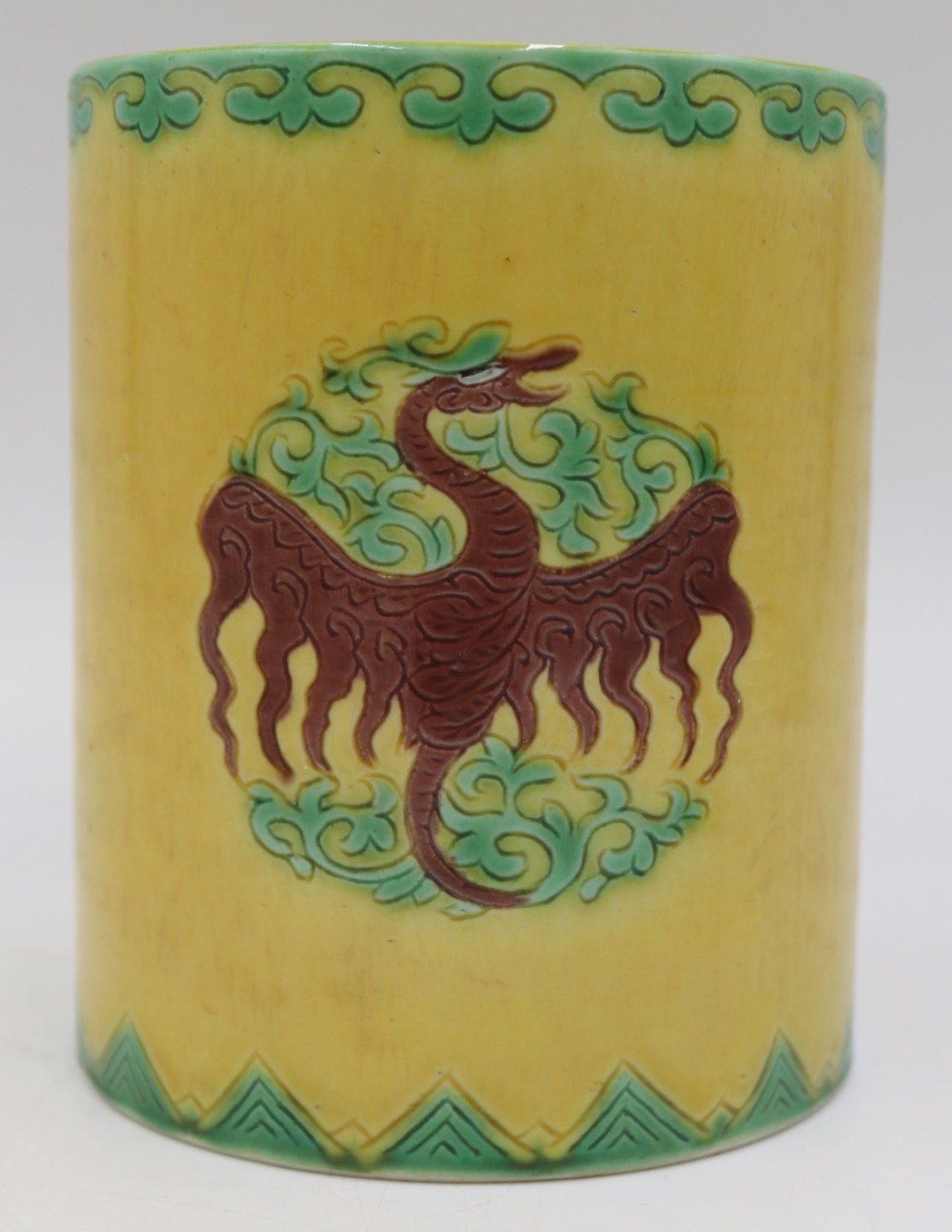 CHINESE GREEN AND YELLOW DRAGON
