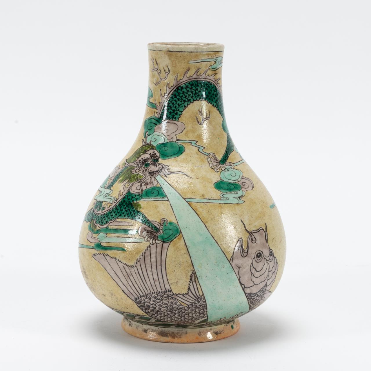 CHINESE GREEN & AUBERGINE DRAGON