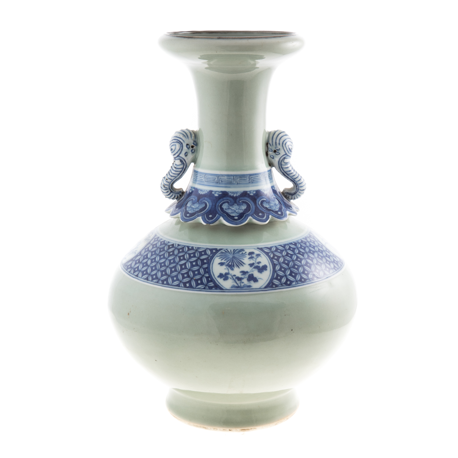 CHINESE GREEN CELADON & BLUE