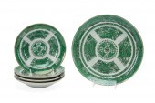 CHINESE GREEN FITZHUGH PORCELA