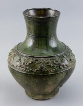 CHINESE GREEN GLAZE EARTHENWAR