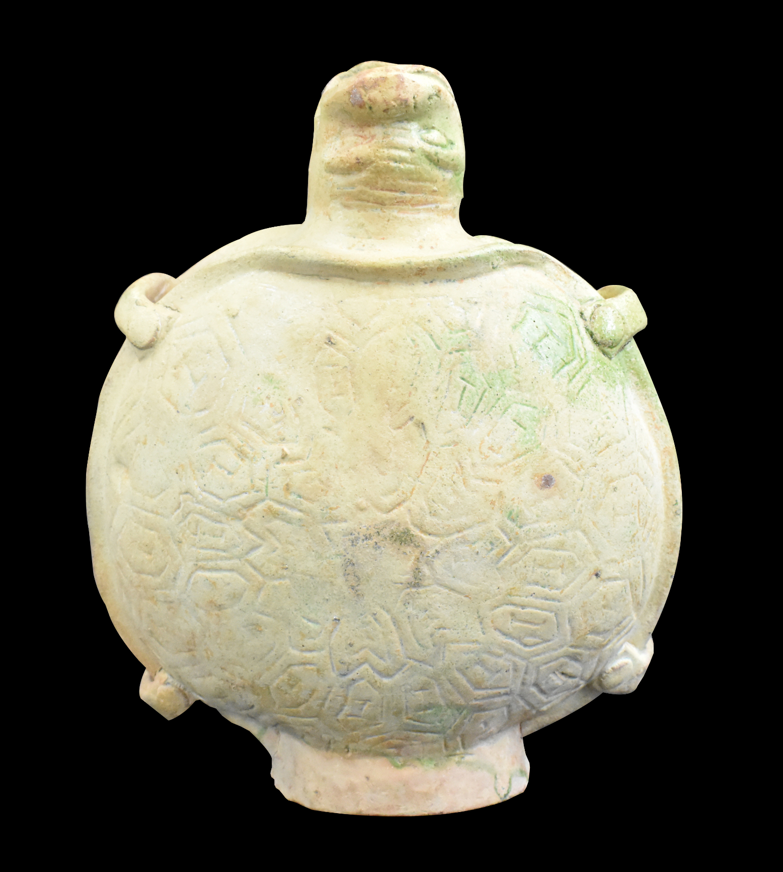 CHINESE GREEN GLAZE TURTLE SHAPED