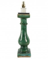 CHINESE GREEN-GLAZED CERAMIC T