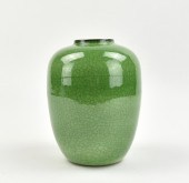 CHINESE GREEN GLAZED GE CRACKL