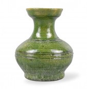 CHINESE GREEN GLAZED JAR, HAN