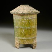 CHINESE GREEN GLAZED POTTERY G