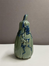 CHINESE GREEN GLAZED PUMKIN PO