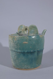 CHINESE GREEN GLAZED SHIWAN PO