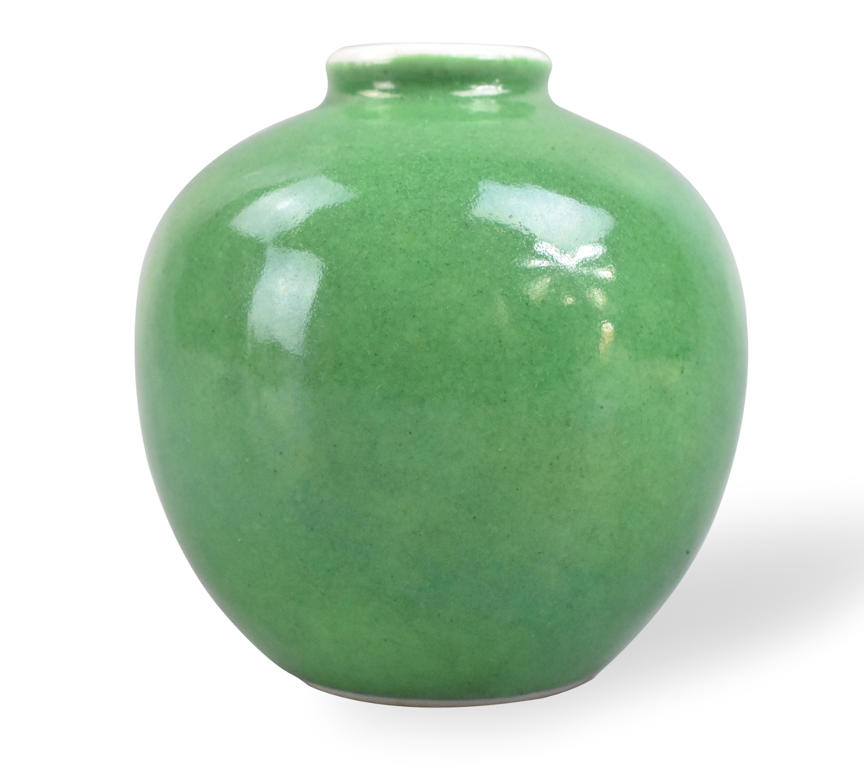 CHINESE GREEN GLAZED WATER COUPE,